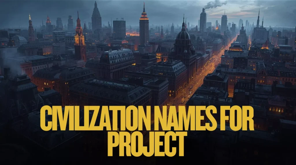 Civilization Names For Project