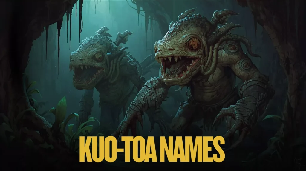 Kuo Toa Names Kuo Toa Names