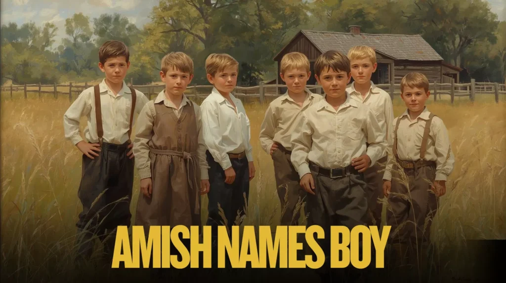 Amish Names Boy