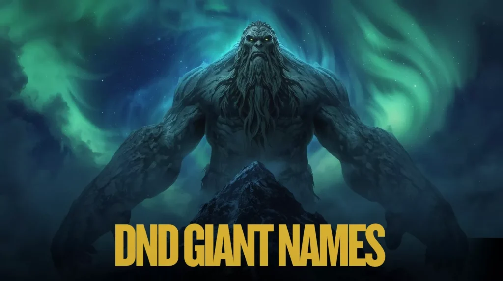 Dnd Giant Names