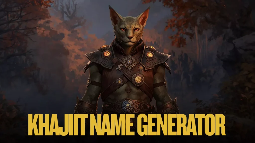 Khajiit Name Generator Khajiit Name Generator