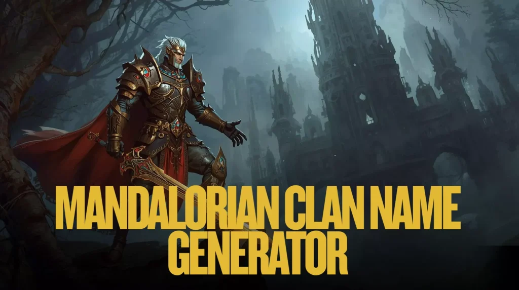 Mandalorian Clan Name Generator