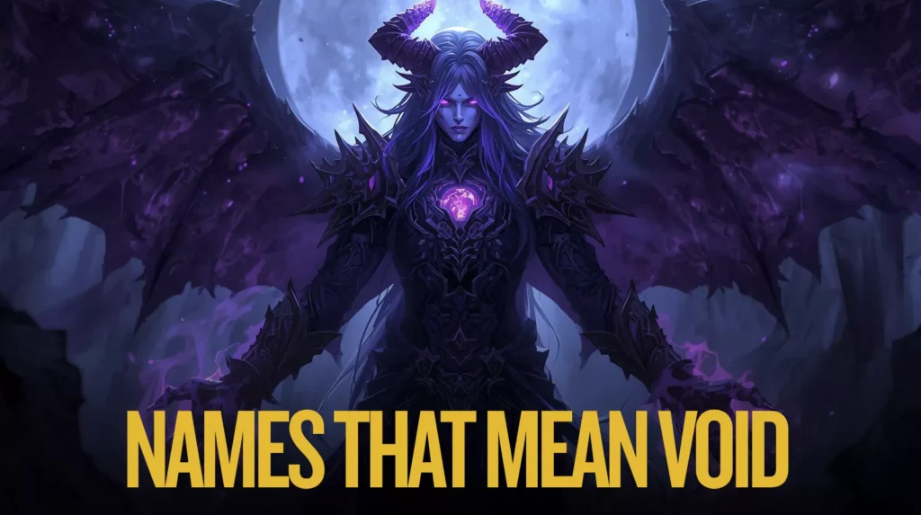 Names That Mean Void