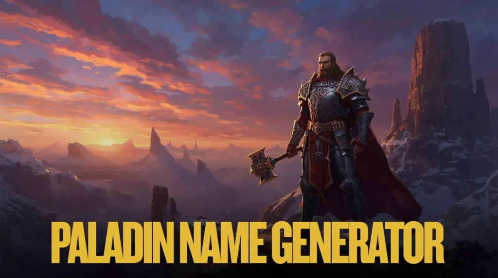 Paladin Name Generator