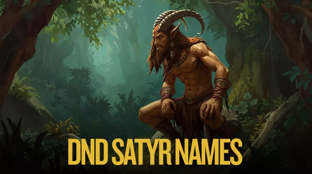 Dnd Satyr Names