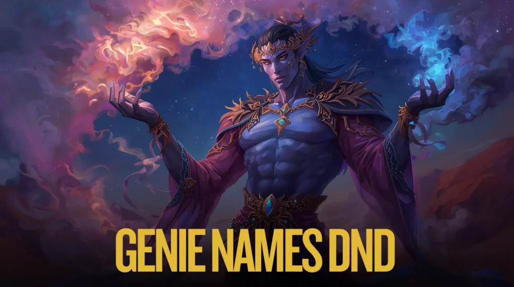 Genie Names Dnd Genie Names Dnd