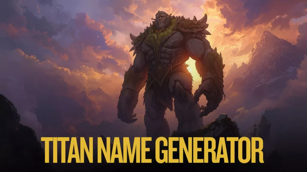 Titan Name Generator Titan Name Generator