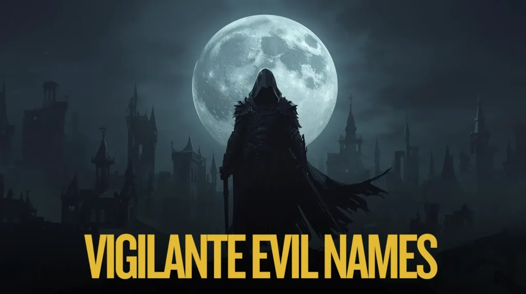 Vigilante Evil Names