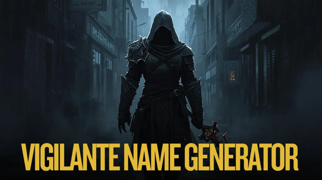 Vigilante Name Generator