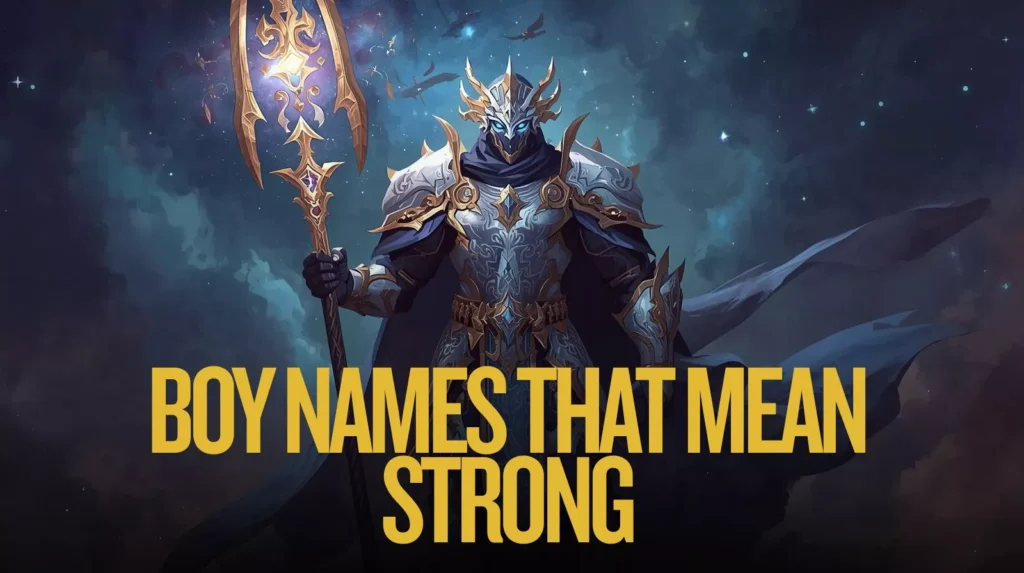 Boy Names That Mean Strong