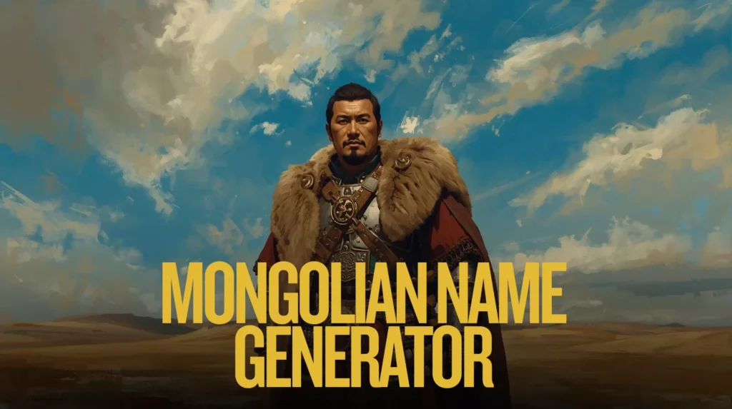 Mongolian Name Generator