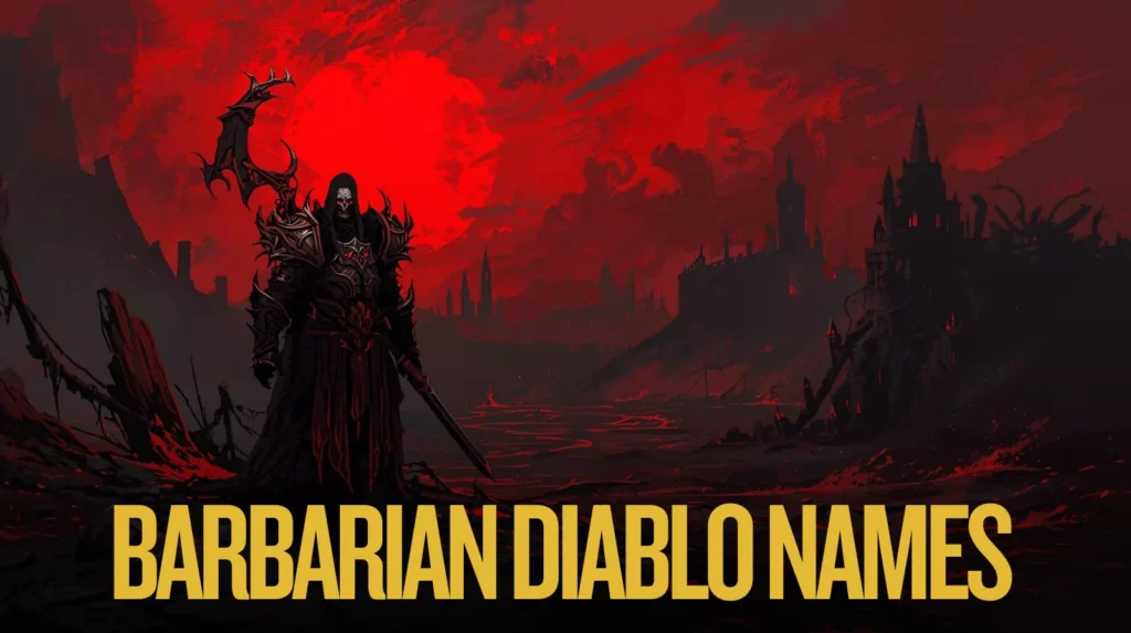 Barbarian Diablo Names Barbarian Diablo Names