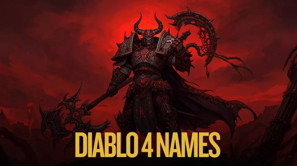 Diablo 4 Names Diablo 4 Names