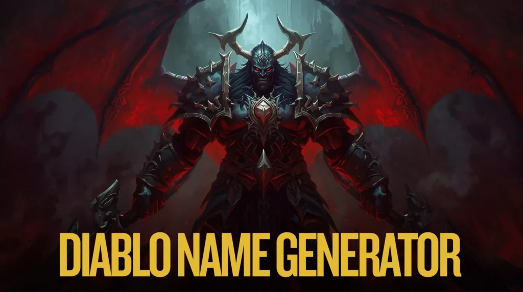 Diablo Name Generator Diablo Name Generator