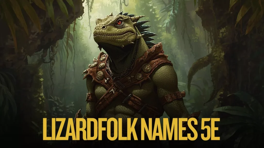 Lizardfolk Names 5e