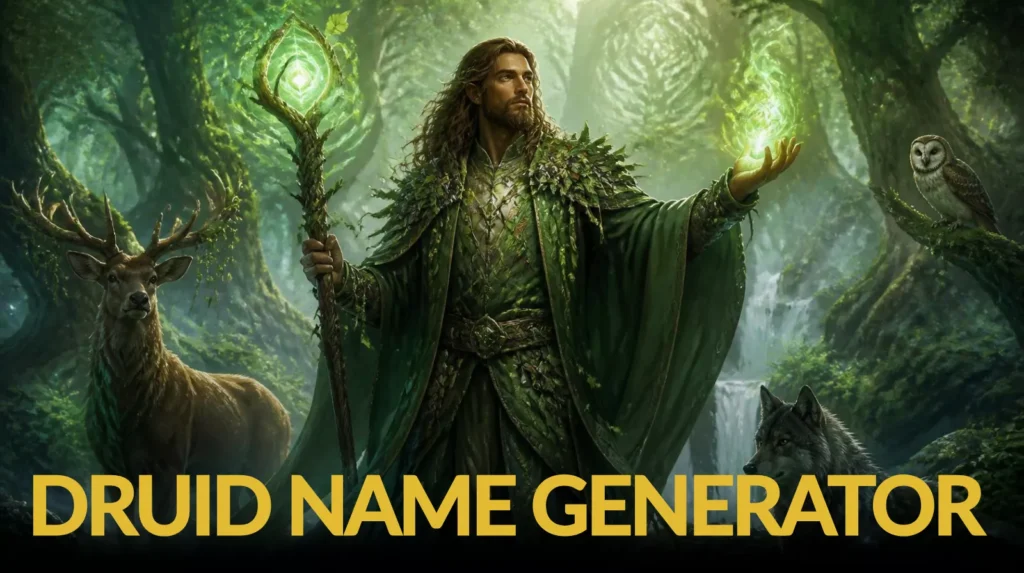 Druid Name Generator Druid Name Generator