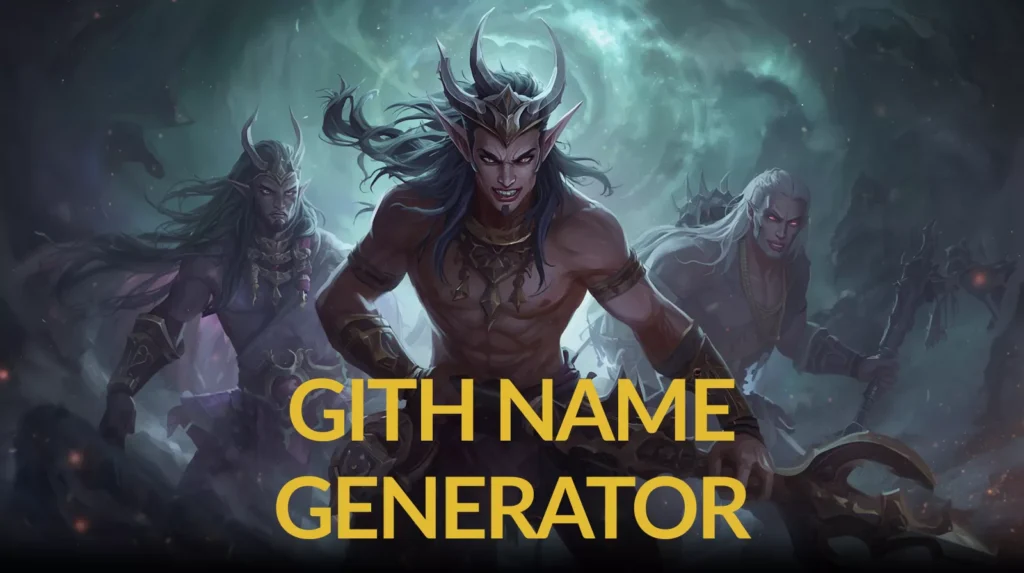 Gith Name Generator Gith Name Generator