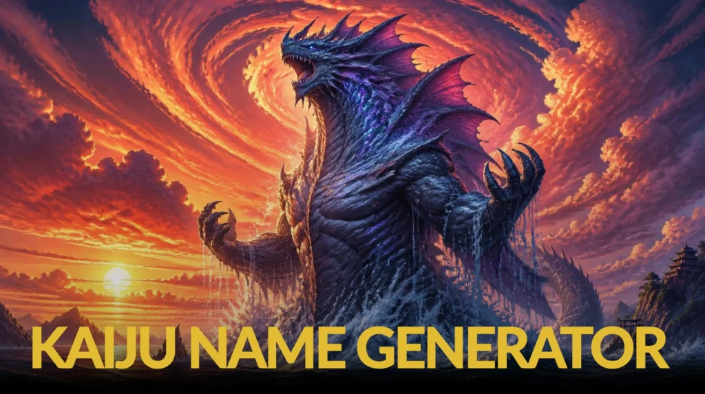Kaiju Name Generator Kaiju Name Generator