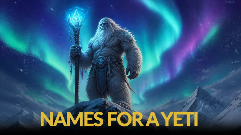 Names For A Yeti Names For A Yeti