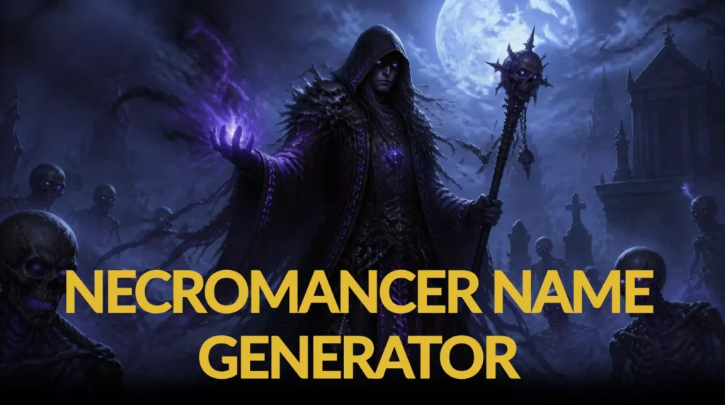 Necromancer Name Generator Necromancer Name Generator