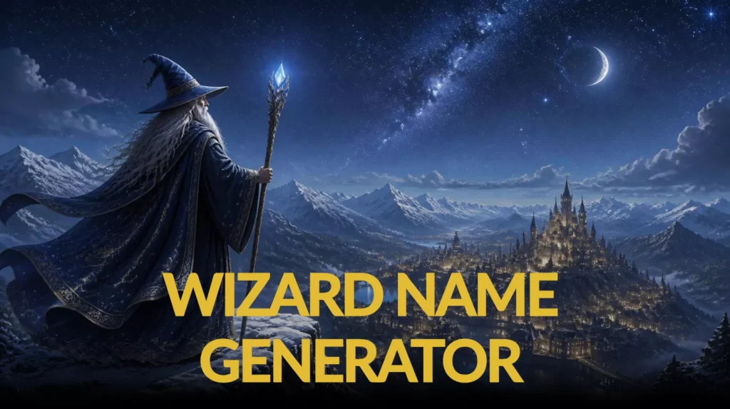 Wizard Name Generator Wizard Name Generator