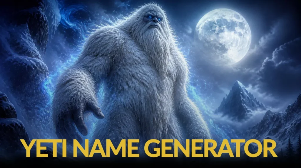 Yeti Name Generator Yeti Name Generator