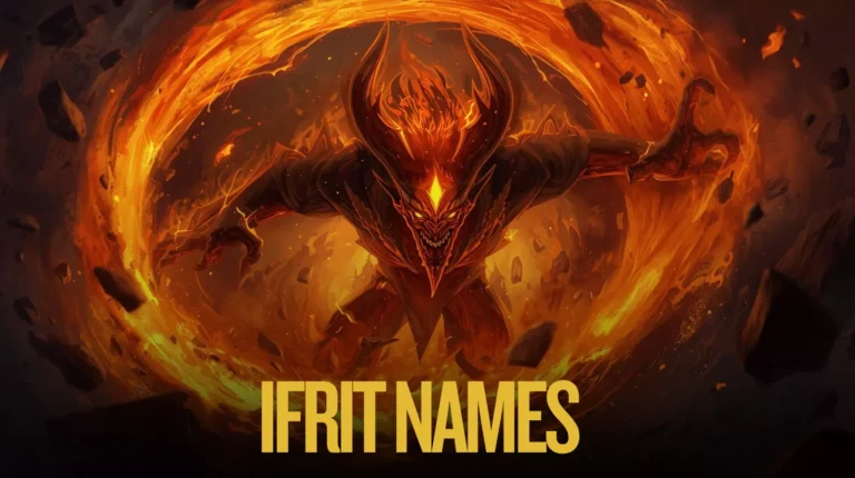 Ifrit Names Generator – Ancient Fire, Mythical & Powerful Ifrit Titles 5 Ifrit Names